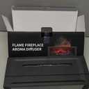 Essential Oil Diffuser, Fireplace Flame Oil Diffuser - Aromatherapy Aroma Humidifier, Upgrade 7 Flame Colors Noiseless 150ml Remote Control - Perfect for Bedroom Home Office (Fireplace Black)