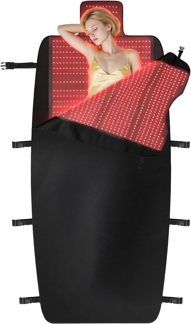 FYW 2026 Full Body Red Light Therapy Mat, Large 86.6" x 39.3", Multiple Red Light Modes, 660nm & 850nm Soft Leather Surface for Pain Relief & Daily Relaxation