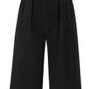 PRETTYGARDEN Summer Jumpsuits for Women Dressy 2026 Fashion Ruffle Cap Sleeve Romper Crew Neck Rib Knit One Piece Outfits (Black, XL)