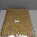 6 Pack Rectangular Woven Placemats, Rattan Wicker Table Mats, 17" x 12", Natural Seagrass Place Mats for Dining Table