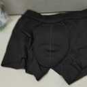 PROTECHDRY - Washable & Reusable Urinary Incontinence Cotton Boxer Brief Underwear for Men (Black, Medium)