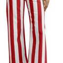 Tankaneo Womens Cropped Striped Jeans Casual High Waisted Stretchy Straight Leg Denim Pants with Pockets Size XS-S