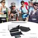 DEAFRAIN Polarized Sports Sunglasses for Men Women Cycling Running Fishing Glasses TR90 Unbreakable Frame UV Protection Z87
