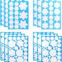DC-BEAUTIFUL 318 Pcs Christmas Snowflakes Clings Decoration Set, White Christmas Theme Window Stickers, Winter Snow Flakes Clings Party Decal (12 Sheets)