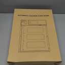 Automatic Chicken Coop Door Solar Powered, Cold Weather Electric Chicken Door Large Size Aluminum Door with Light Sensor & Timer with Power Off Emergency Mode Black