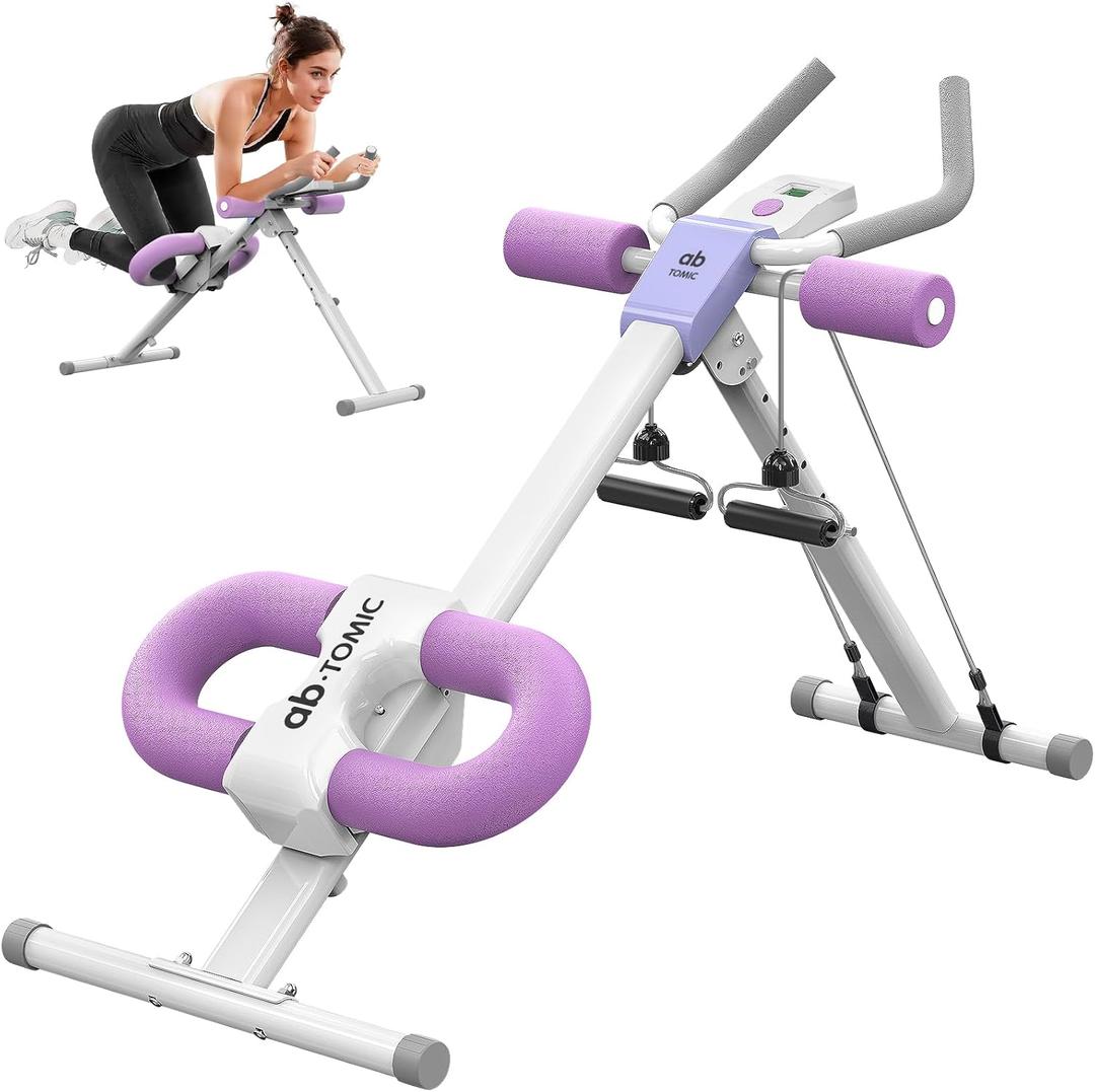 Ab Machine, Adjustable Ab Workout Equipment, Ab  Sit Up Machine for Stomach Workout,Foldable Abdominal Trainer With Knee Protection Full Body Workout for Home Gym 440 LBS Ab Machine, Adjustable Ab Workout Equipment, Ab  Sit Up Machine for Stomach Workout,Foldable Abdominal Trainer With Knee Protection Full Body Workout for Home Gym 440 LBS