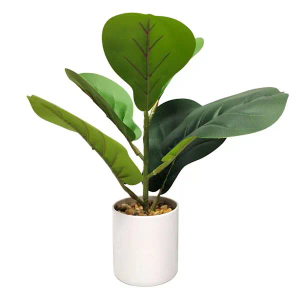 Fake Plants Artificial Tropical Plants Indoor in White Pot for Home Office Desk Accessories Bathroom Sage Green Decor