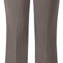 Design by Olivia Women's Relaxed Boot-Cut Office Pants Trousers Slacks (Large, A Heather Khaki)