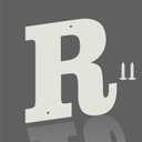 4 Inch White Metal Letters, Modern Metal House Address Letters and Numbers for Outside Signs, Outdoor Mailbox Numbers, for Door, Apartment, Office, Home Use(Letter R)
