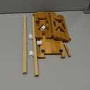 Wooden Label Dispenser Label Roll Holder Dispenser 13x4.5x8 inch Label Sticker Holder Organizer Sticker Roll Dispenser Label Stand for Label Rolls Table Home Office(Not Contain Label Tape)