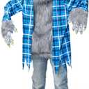 Spooktacular Creations Halloween Kids Werewolf Costume with Mask, Wolf Costume for Halloween Dress Up Parties, Festivals (L)