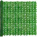 Artificial Ivy Privacy Fence Wall Screen,60X120 in UV-Anti Faux Light Green Backdrop Ivy Vine Leaf Hedges Fence Panels for Patio, Balcony, Garden, Backyard Indoor Outdoor Greenery Wall Decor (60*120 Pale green)