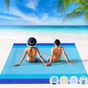 BYDOLL Beach Blanket Waterproof Sandproof Large Sand-Free 78''X81'' Big Lightweight Blanket Picnic Mat for Beach Travel Camping Hiking Picnic (Blue)