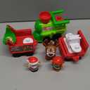 Fisher-Price Little People Toddler Toy Musical Christmas Train with Santa Elf & Reindeer Figures for Pretend Play Kids Ages 1+ Years