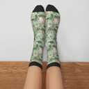 Alien Funny Socks Novelty Crew Socks For Women Men