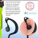 Commountain SL300 SL3500e Earpiece with Mic Compatible for Motorola Radios TLK 100 TLK 110 SL7550 SL7550e SL7580 SL7580e SL7590 SL7590e SLN 1000, TLK100 TLK110 SLN1000 SL Series, G Earhook Headset