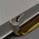 JEESA Set of 3 Serving Platters with Handles 16.5/15/13.2 Inch Large Party Serving Trays, Reusable Rectangular White Plastic Trays for Food, Dinner, Cookie, Cake, Turkey, Cheese, Fruit, Appetizer