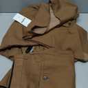 Men's 3 Piece Slim Fit Suit Set One-Button Tuxedo Jacket Vest & Pants for Wedding Prom Business (Large, Brown)