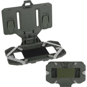 Tactical Plate Carrier Vest Attachments Universal Phone Chest Mount for Screen Size 4.7"-6.7" Molle Foldable Navigation Phone Holder Board (Green)