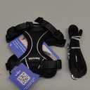 Cat Harness and Leash for Walking Escape Proof Soft Adjustable Cat Leash Breathable Comfortable Vest Easy to Wear Kitten Harness for Outdoor Travel (Black, XS (4-6lb))