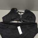 CUPSHE Bikini Set for Women Bathing Suit High Waisted Scalloped V Neck Two Pieces Swimsuit. XL Size