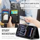 Vinich for iPhone 17 Pro Max Wallet Case with Card Holder, RFID Blocking Credit Slots Kickstand Shockproof Phone Cover Fit for iPhone 17 Pro Max 6.9" Black