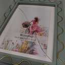 5x7 Picture Frame, Shinning Gold Swirls Against Sage-like Green, Resin Frame with Real Glass, Display 5x7 Photos Matted to 4x6, Vertical and Horizontal Desk Tabletop or Wall Hanging