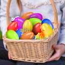 OCHIDO 24 Pack Prefilled Easter Egg With Animal Dinosaur Toy, Easter Basket Essentials Easter Basket Stuffers for Kids, Easter Egg Hunt Game, Easter Party Favor Classroom Rewards