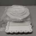 Mwellewm 10Pcs Cupcake Stand,Dessert Table Display Set, 4 White 3 Tired Cake Stand 6 Plastic Serving Trays for Party Cookie Rack Desert Tower Holder for Wedding Decor Baby Shower Tea Party Decorations