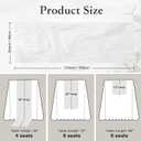 Leetaltree 2 Pack Ivory Cheesecloth Table Runner, 35x120 Inch Boho Rustic Cheese Cloth Table Runner, Decorative Table Runners for Bridal Baby Shower Decorations or Wedding Table Decorations