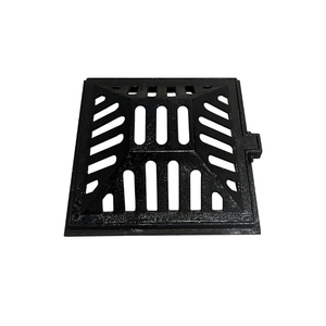 14in Ductile Iron Atrium Drain Grate and Frame, Dome Durable Metal Overflow Relief Gully Dome Grate with Bolted Down Base