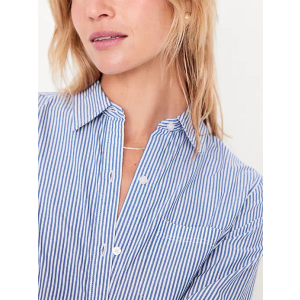Old Navy Large Striped Blue Shirt