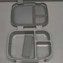 MISS BIG Bento Box,Bento Box Adult,Lunch Box,Leak Proof Lunch Containers,No BPAs and No Chemical Dyes Bento Lunch Box,Dishwasher and Microwave Safe Lunch Containers for Adults(1900ml Gray)