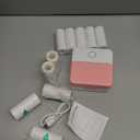 cudinham Print Pods Mini Printer, Sticker Printer with 10 Rolls Thermal Printing Paper, Inkless Pocket Printpod for Phone, Impresora Porttil for Notes, DIY, Compatible with iOS & Android (Pink)