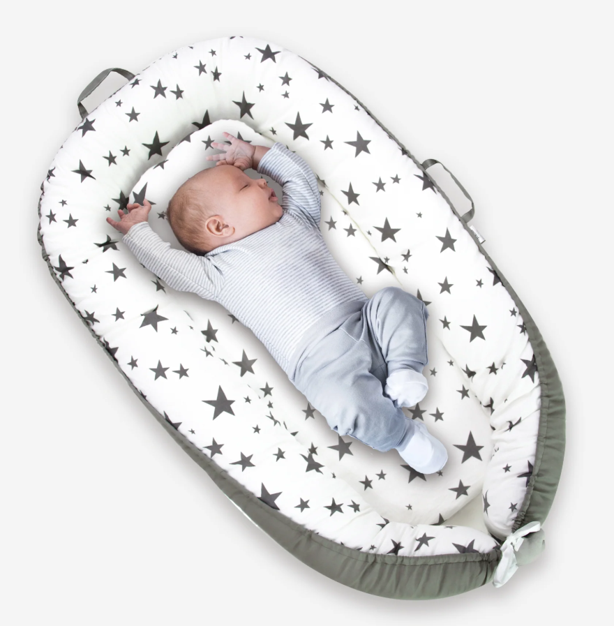 Baby Lounger - Breathable & Soft Baby Nest for Newborn, Co-Sleeping Portable Infant Lounger for 0-24 Months, Lightweight Baby Floor Seat