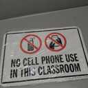 SmartSign "No Cell Phone Use in This Classroom" Sign | 12" x 18" Aluminum