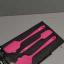 DI ORO Silicone Spatula Set - Rubber Kitchen Spatulas for Baking, Cooking, & Mixing - 600F Heat-Resistant & BPA Free Silicone Scraper Spatulas for Nonstick Cookware - Dishwasher Safe (3pc, Magenta)