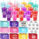 Teenyyou 90 Pcs Nurses Week Gifts Bulk 2026-24oz Reusable Appreciation Tumblers with Lids & Straws, Canvas Makeup Bags, Keychains - Thank You Gifts for Nurse, CNA, RN, Medical Assistants(Modern)
