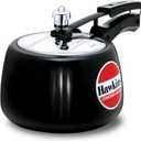 Hawkins 3 Litre Contura Black Pressure Cooker, Hard Anodised Inner Lid Cooker, Handi Cooker, Black (CB30)