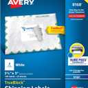 Avery Printable Shipping Labels with Sure Feed, 3.5" x 5", White, 100 Blank Mailing Labels (8168)