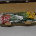 AGIRL 24 Bundles Artificial Flowers for Outdoor,No Fade Fake Plastic Flowers Faux Plants for Decoration Hanging Planters Indoor Outside Garden Porch Window Box Home Wedding Farmhouse (Mix 6 Colors)