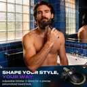 Electric Razor for Men 5 in 1, Beard Trimmer Kit with Adjustable 18mm Comb, Body Shaver, Nose & Ear Hair Trimmer, IPX7 Waterproof, Type-C Fast Charge, LED Display, 120-Min Cordless Use