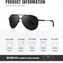 Eiuizah Polarized Aviator Sunglasses for Men Women- Classic Sun Glasses for Driving Fishing with UV Protection