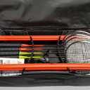 Zume Games Portable Badminton Set with Freestanding Base - Sets Up on Any Surface in Seconds - No Tools or Stakes Required