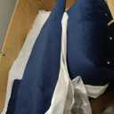 HomePop Parsons Classic Upholstered Accent Dining Chair, Set of 1, Navy Velvet