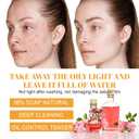 Turmeric Foaming Face Wash with Brush, Gentle Daily Facial Cleanser for All Skin Types, Refreshing 3.38 Fl Oz