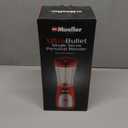 Mueller Smoothie Blender for Smoothies - Personal Blender for Shakes, Frozen Drinks, Baby Food & More, 15oz Travel Cup and Lid, Durable Stainless Steel Blades for Powerful Blending Performance, Red (Red)