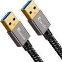 USB to USB Cable 3 ft, USB 3.0 Male to Male Type A to A Double Sided USB Cord for Data Transfer,Hard Drive,Laptop,DVD,TV,USB Hub and More(Not for PC-to-PC)