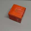 2 Pieces Large Body Powder Puff and Container - Dusting Powder Container with Puff, Crystal Case, Body Powder for Women Soft Washable Reusable Velour Face Body Glitter (Amber Love)