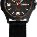 SKMEI Men's Digital Sports Watch 50m Waterproof LED Military Multifunction Smart Watch Stopwatch Countdown Auto Date Alarm (All-Black)